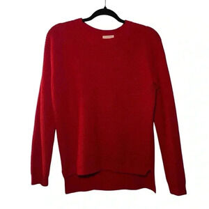 Wilfred Free Isabelli Red Knit Long  Sleeve Pullover Sweater Size XS